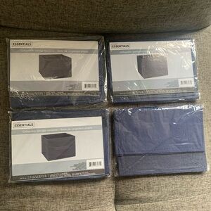 Closet Essentials Collapsible Storage Container Blue Lots of 4